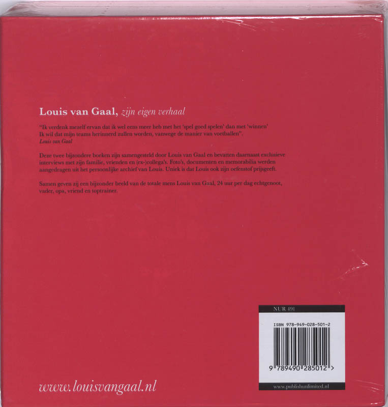 Louis Van Gaal, Biografie & Visie achterkant