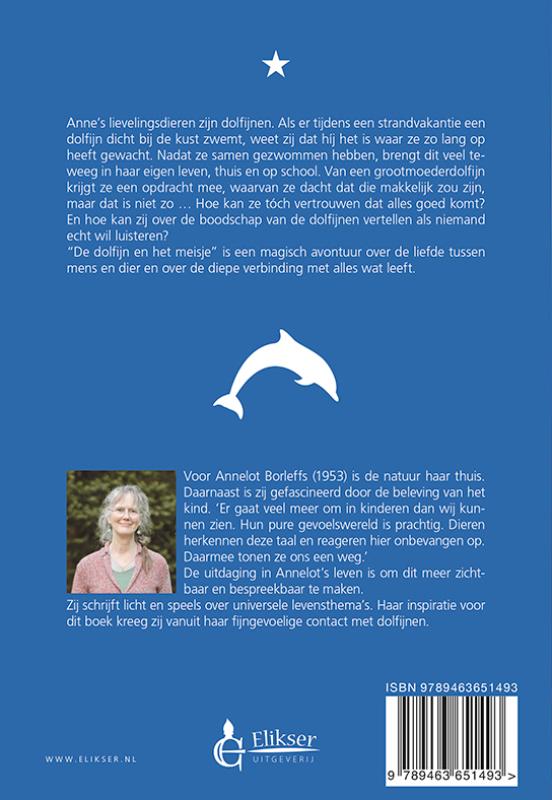 De dolfijn en het meisje achterkant