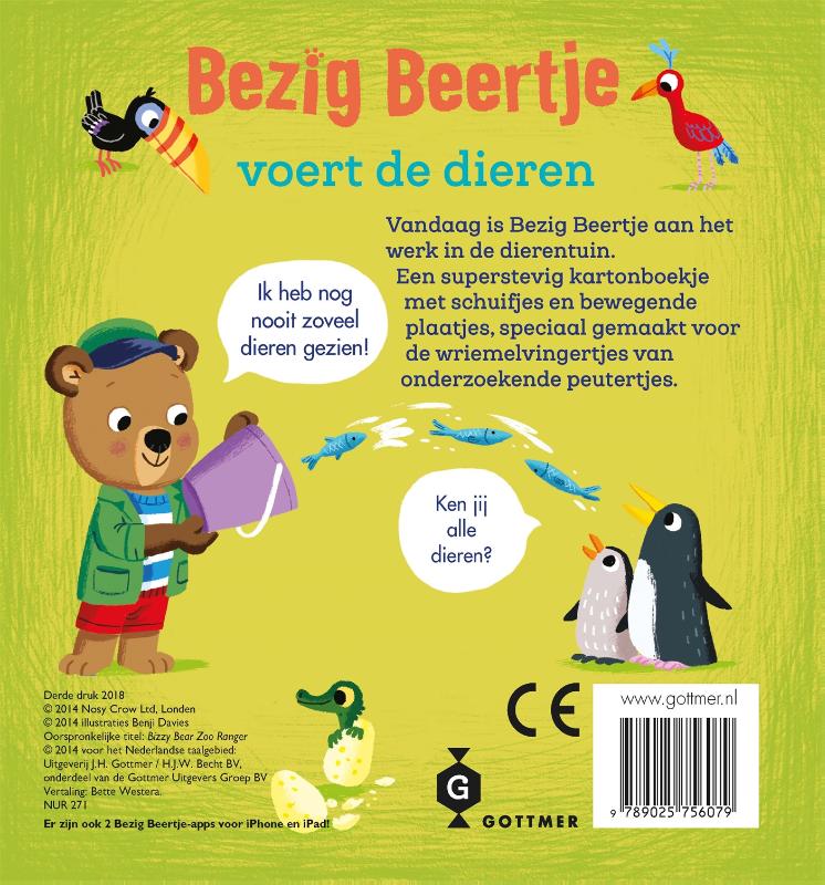 Bezig Beertje voert de dieren / Bezig Beertje achterkant
