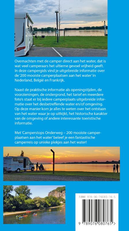 Camperstops onderweg - Overnachten aan het water / Camperstops onderweg achterkant