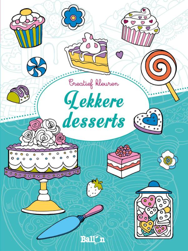 Kinderboeken kleurboek Creatief kleuren lekker desser