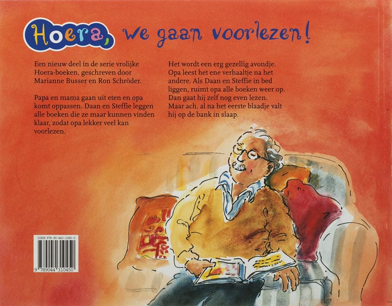 Hoera, we gaan voorlezen / Hoera achterkant