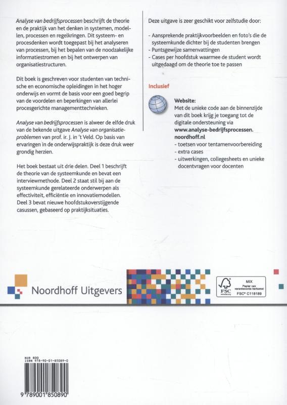 Analyse van bedrijfsprocessen Analyse van bedrijfsprocessen achterkant