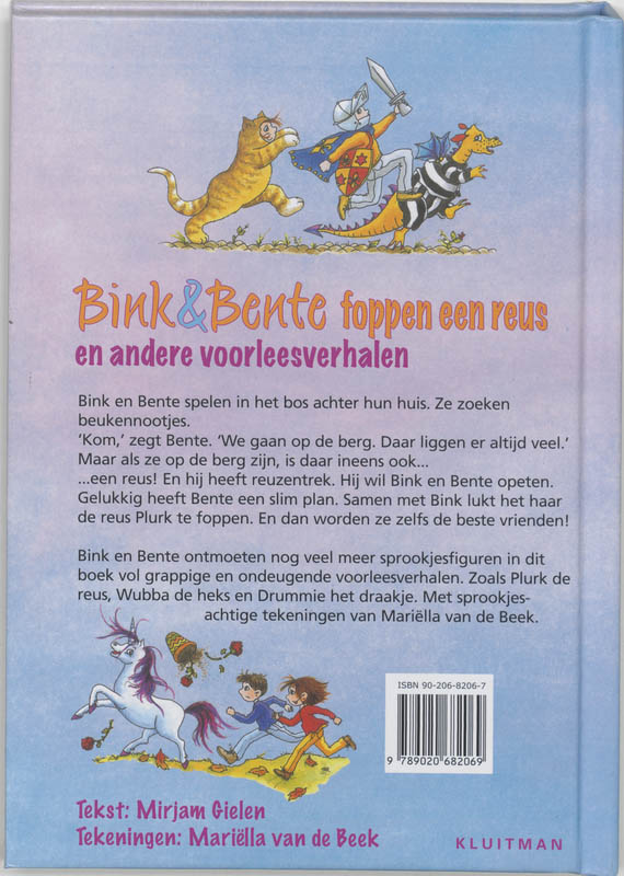 Bink en Bente foppen een reus achterkant