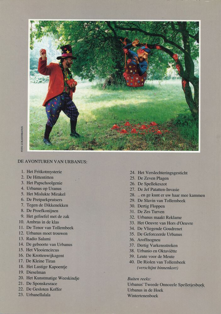 Leute meute / De avonturen van Urbanus / 39 achterkant