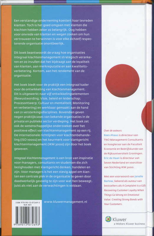 Integraal klachtenmanagement achterkant