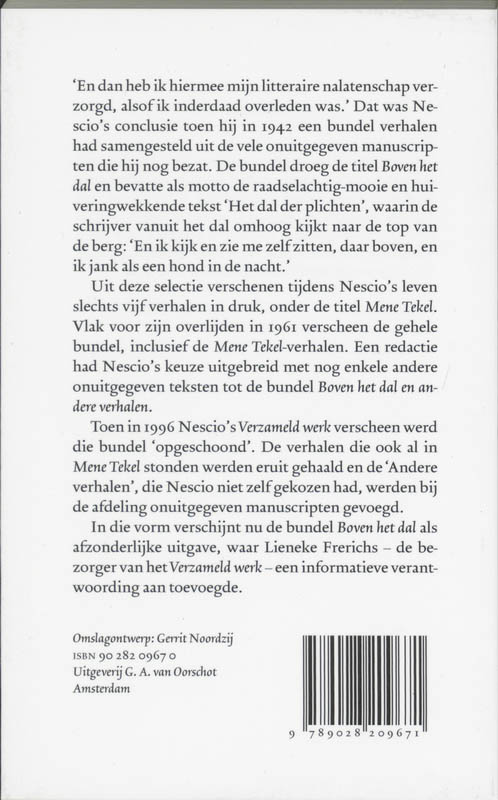 Boven het dal achterkant