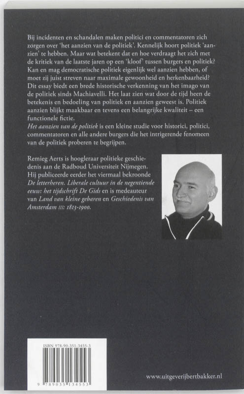 Het aanzien van de politiek Het aanzien van de politiek achterkant