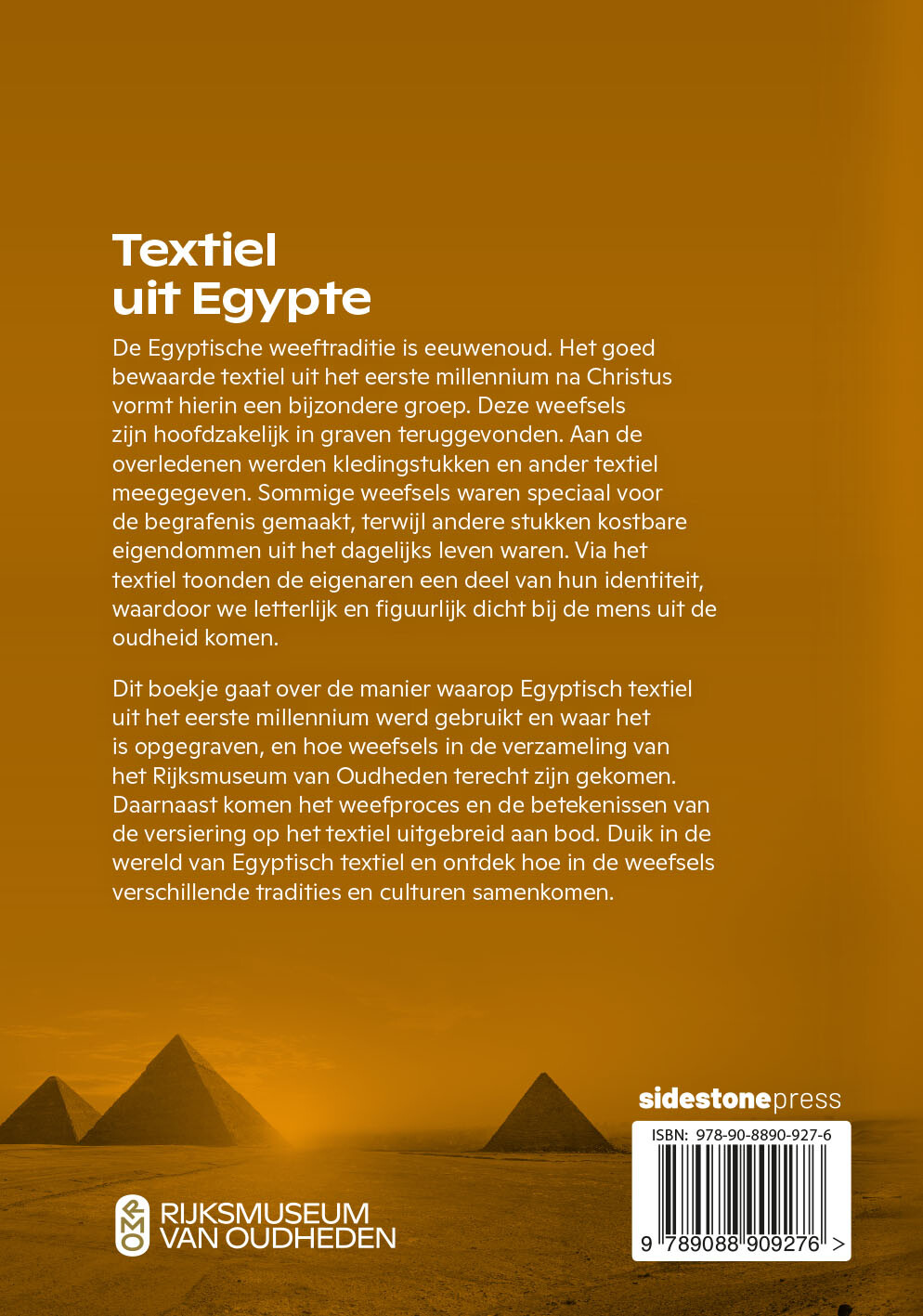 Textiel uit Egypte achterkant