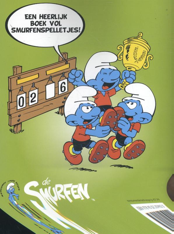 Smurfvoetbal / De Smurfen achterkant