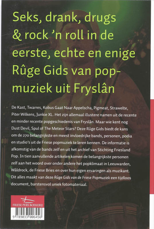 Ruge gids van de Friese popmuziek achterkant