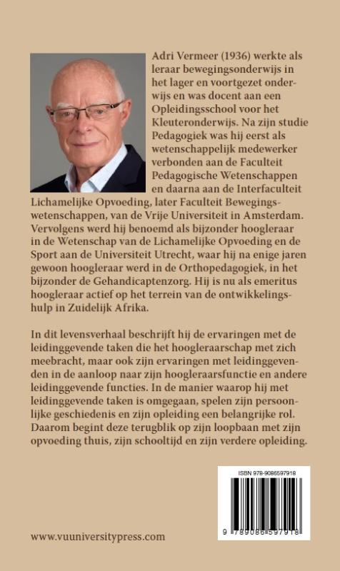 Van gymleraar tot hoogleraar achterkant