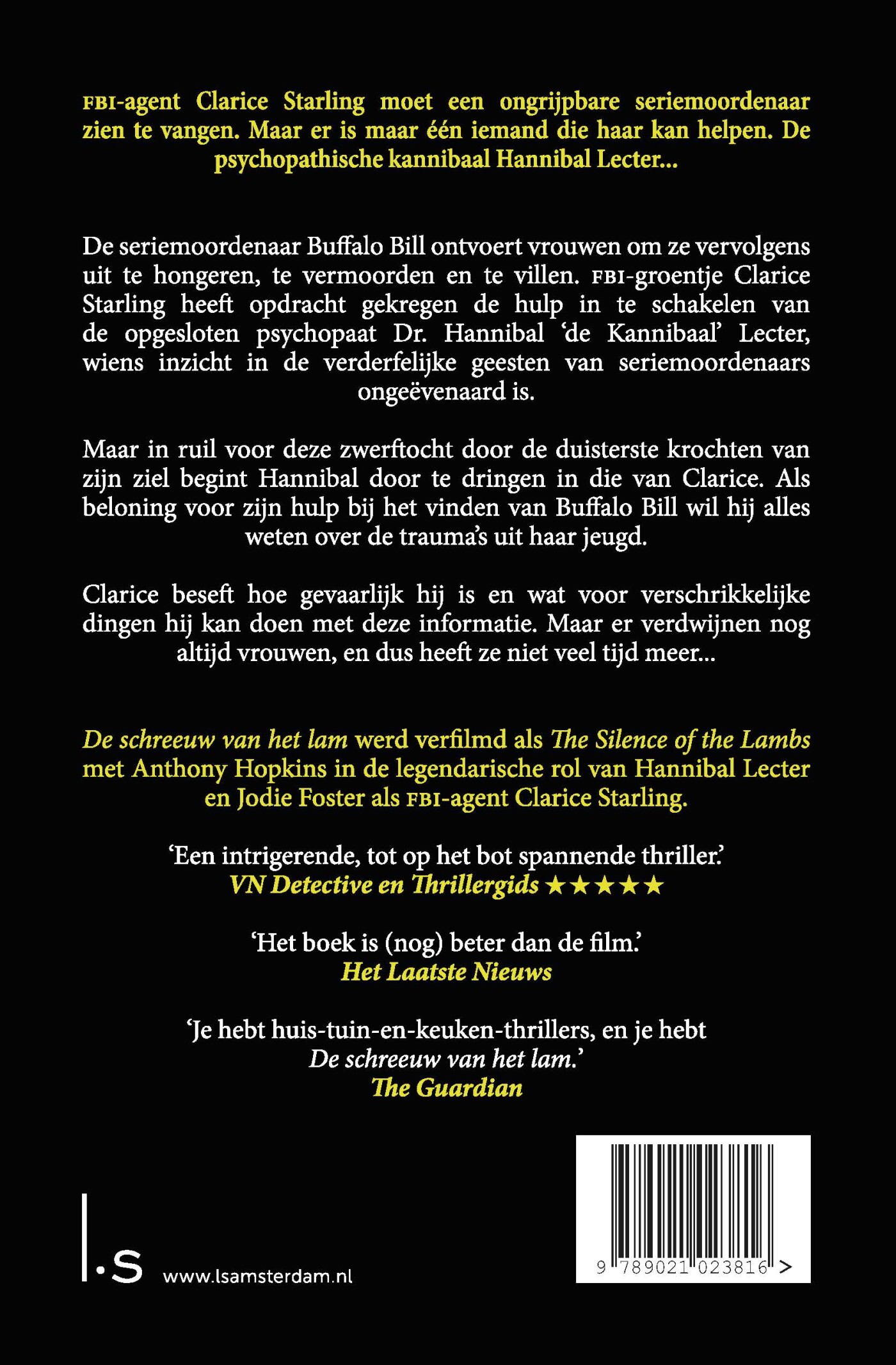 De schreeuw van het lam achterkant