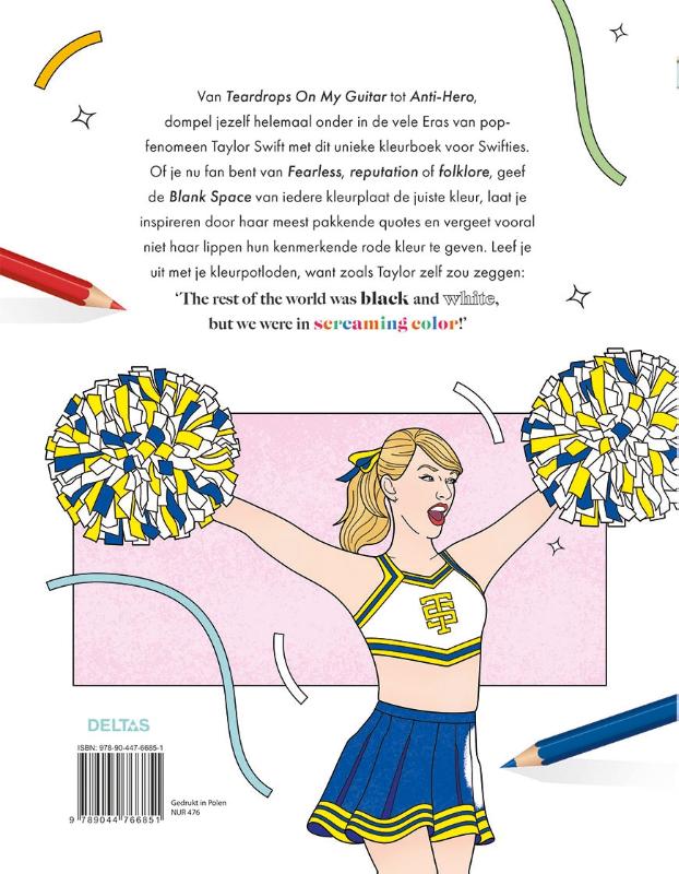 Taylor Swift - Kleurboek voor echte fans achterkant