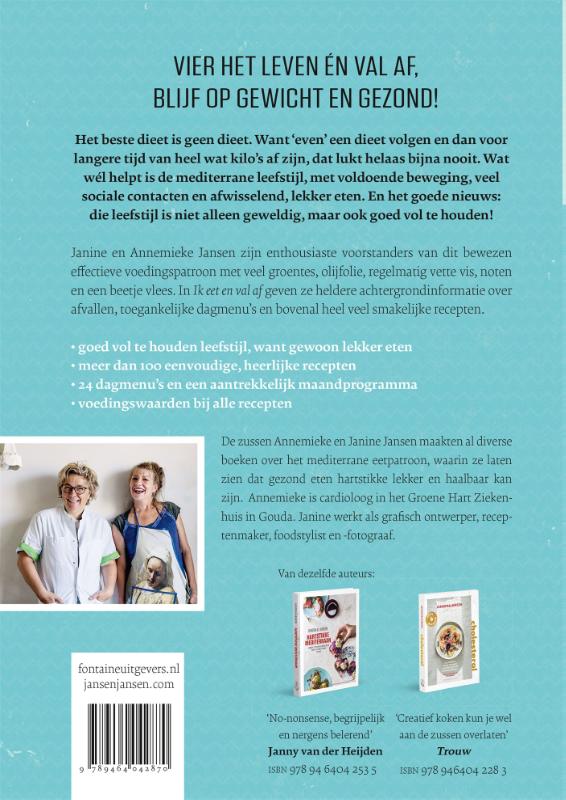 Ik eet en val af achterkant