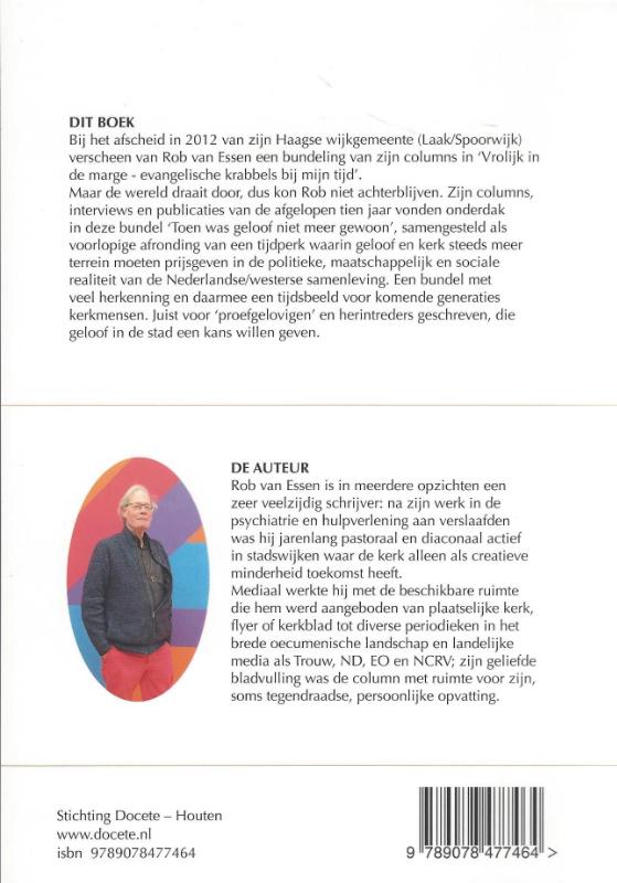 Toen was geloof niet meer gewoon achterkant