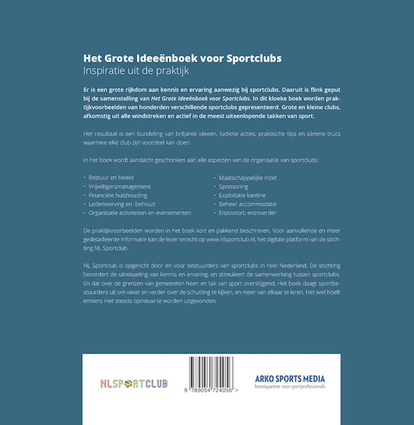 Het grote ideeënboek voor sportclubs achterkant