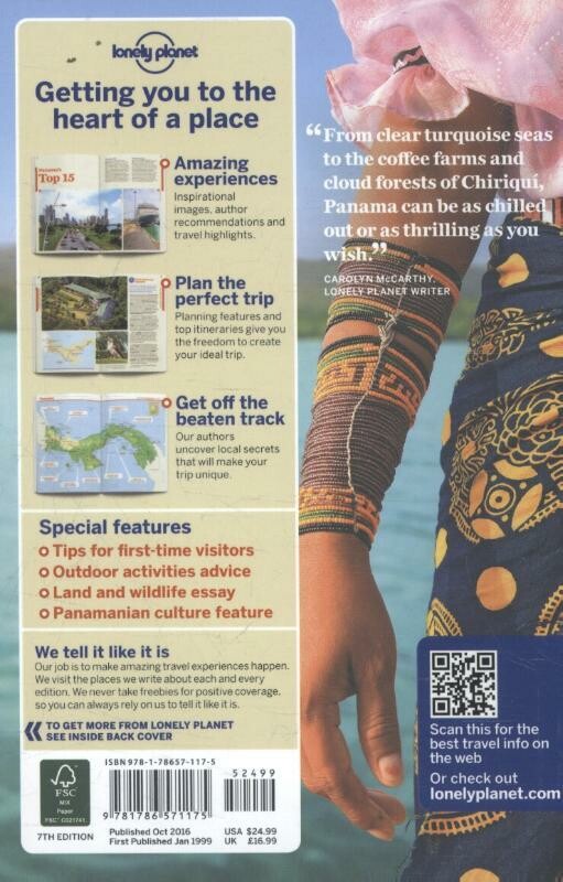 Lonely Planet Panama dr 7 achterkant