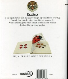 Tijgers / Mijn eerste ontdekkingen achterkant