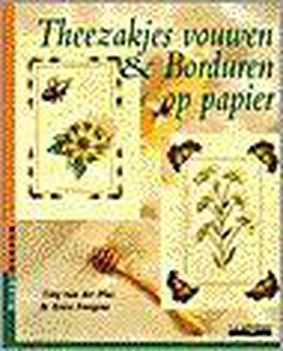 T. van der Plas Theezakjes Vouwen & Borduren Op Papier / Hobbyboeken