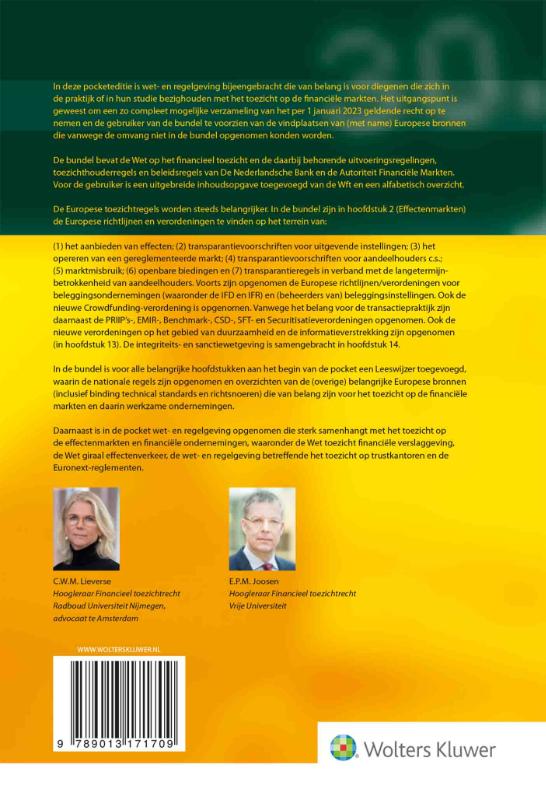 Wetgeving toezicht financiële markten / 2023 achterkant