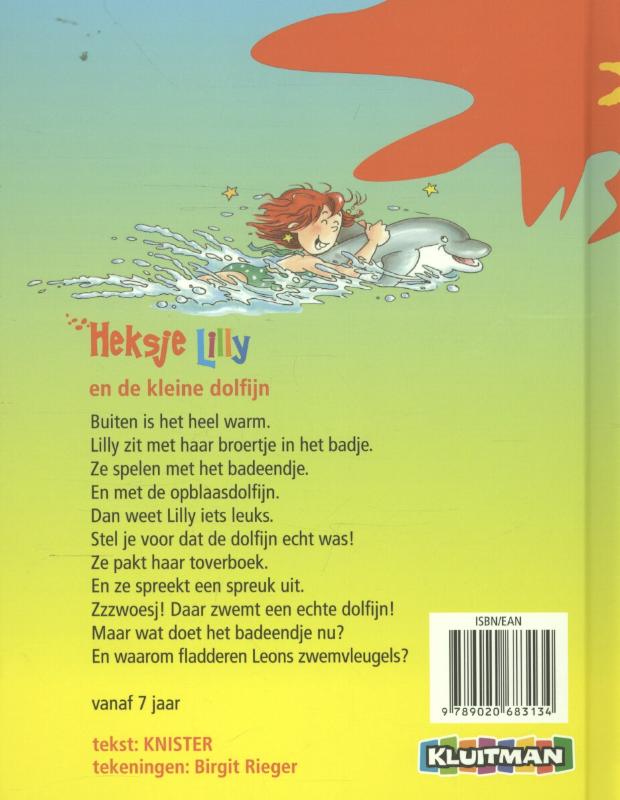 Heksje Lilly en de kleine dolfijn / Heksje Lilly achterkant