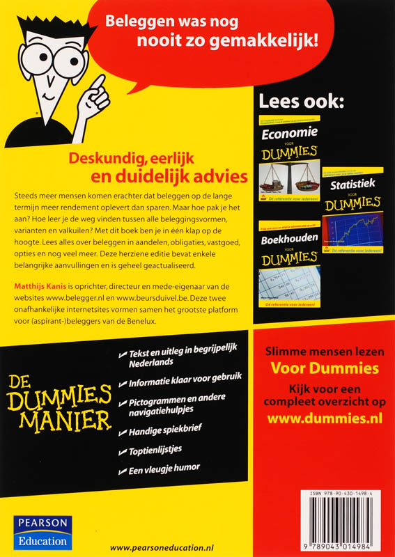 Beleggen voor Dummies / Voor Dummies Beleggen voor Dummies / Voor Dummies achterkant
