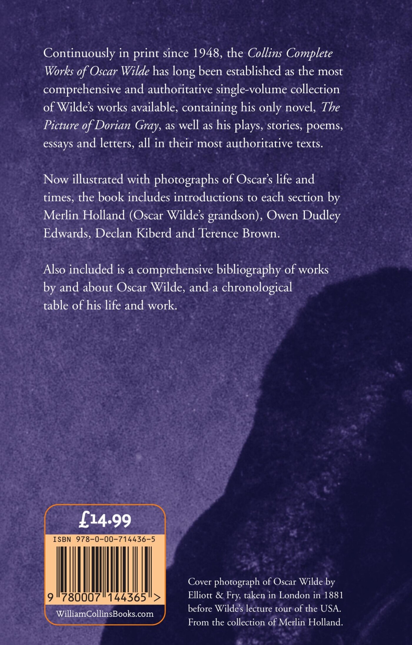 Complete Works Of Oscar Wilde achterkant
