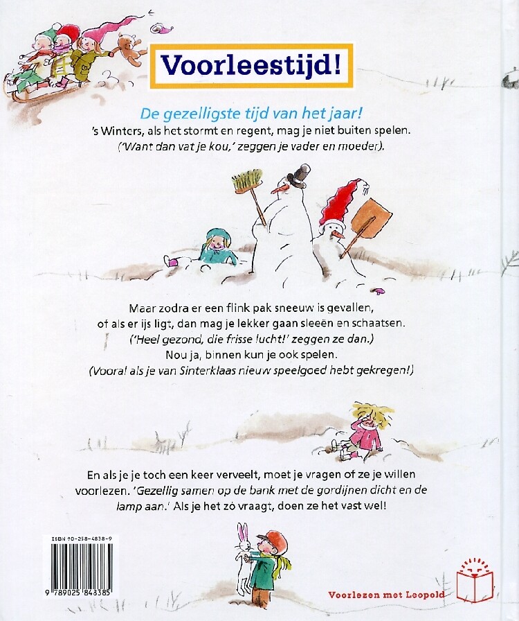 Winterpret / Voorlezen met Leopold achterkant