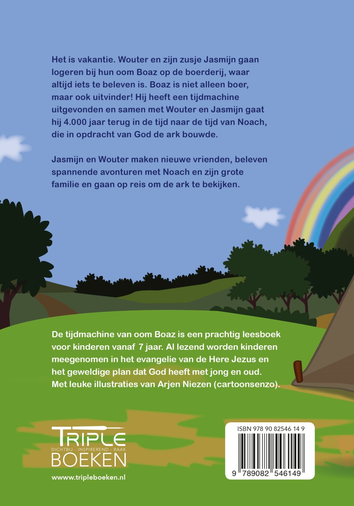 De tijdmachine van Oom Boaz achterkant