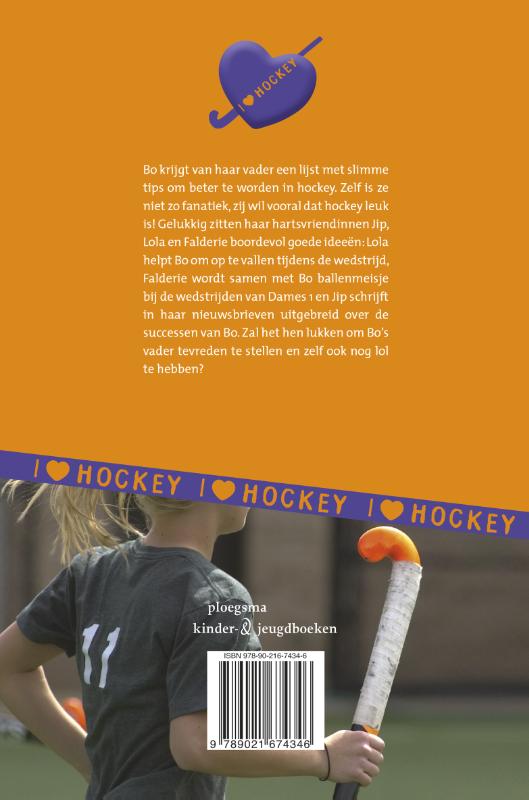 I love hockey  -   Bikkels en ballenmeisjes achterkant