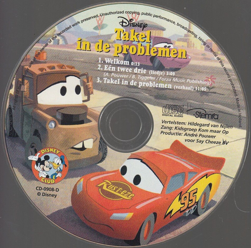 Cars - takel in de problemen / Disney Boekenclub achterkant