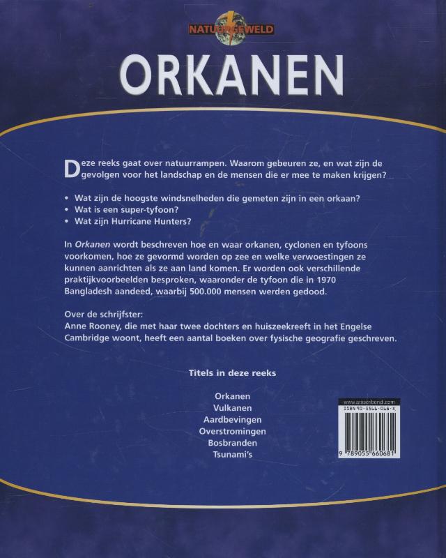 Orkanen / Natuurgeweld achterkant