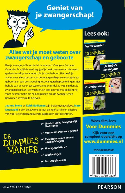 Zwangerschap voor Dummies / Voor Dummies achterkant