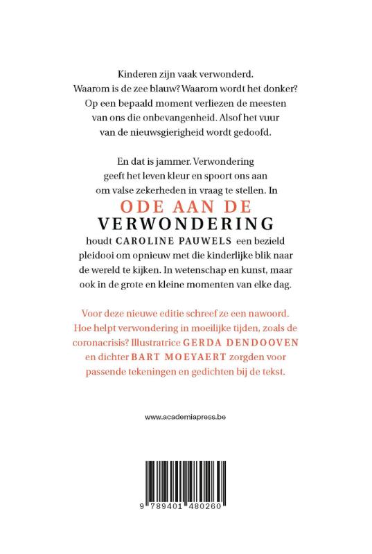 Ode aan de verwondering Ode aan de verwondering achterkant