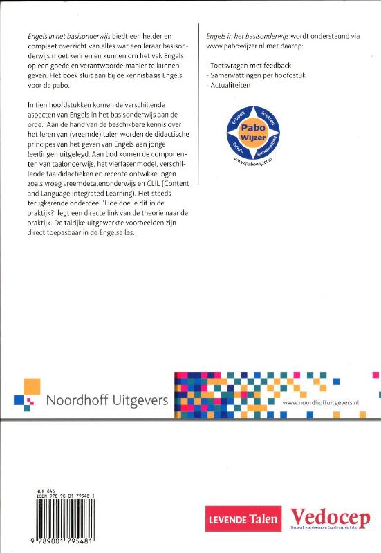Engels in het basisonderwijs achterkant