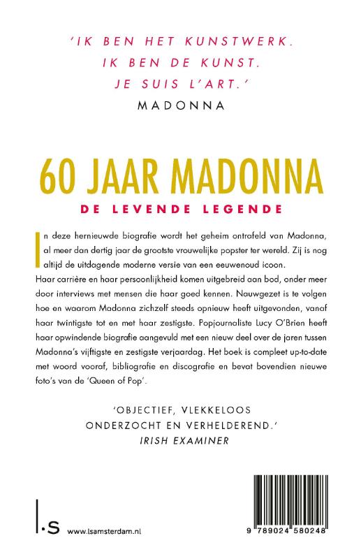 Madonna, Het icoon achterkant