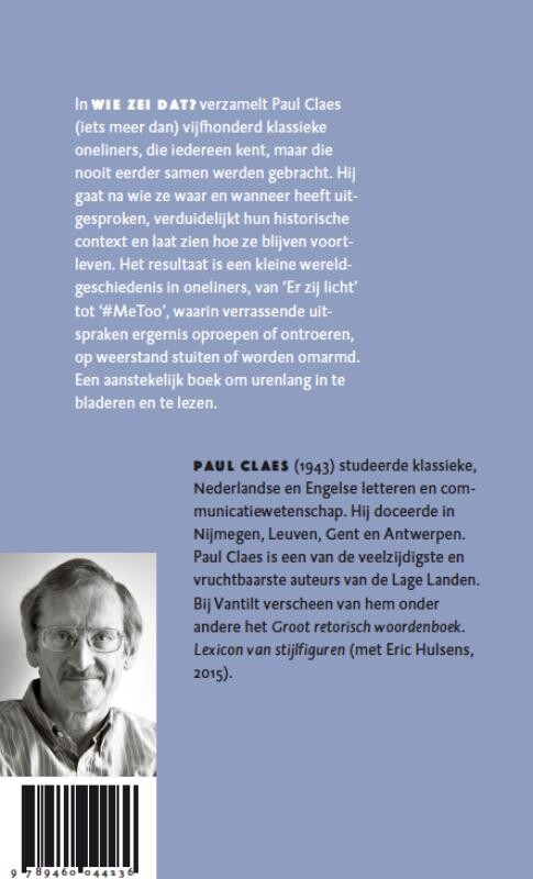 Wie zei dat? achterkant