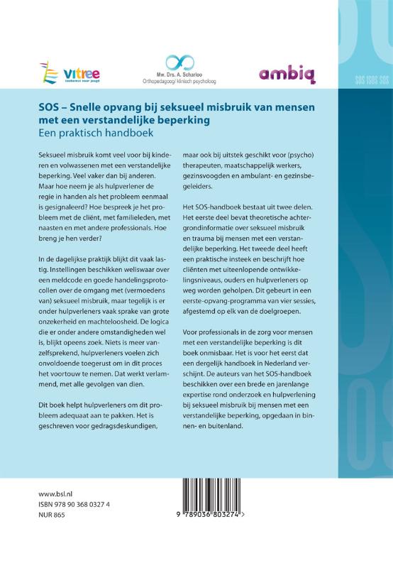 SOS - snelle opvang bij seksueel misbruik van mensen met een verstandelijke beperking achterkant