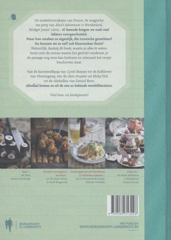 Literair kookboek achterkant