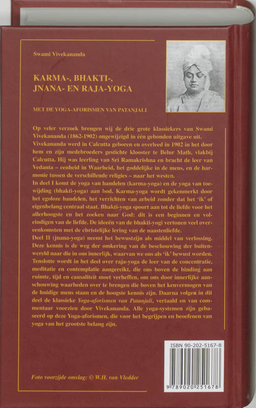 Karma-, Bhakti-, Jnana- en Raja-yoga achterkant