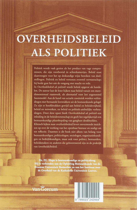 Overheidsbeleid als politiek achterkant