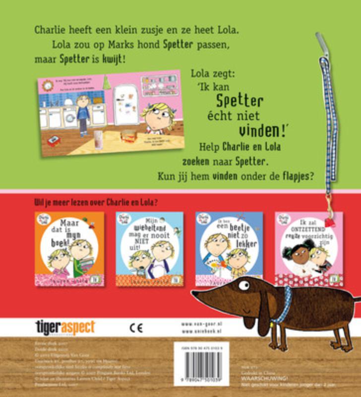 Charlie en Lola - Ik kan Spetter écht niet vinden! Charlie en Lola - Ik kan Spetter écht niet vinden! achterkant