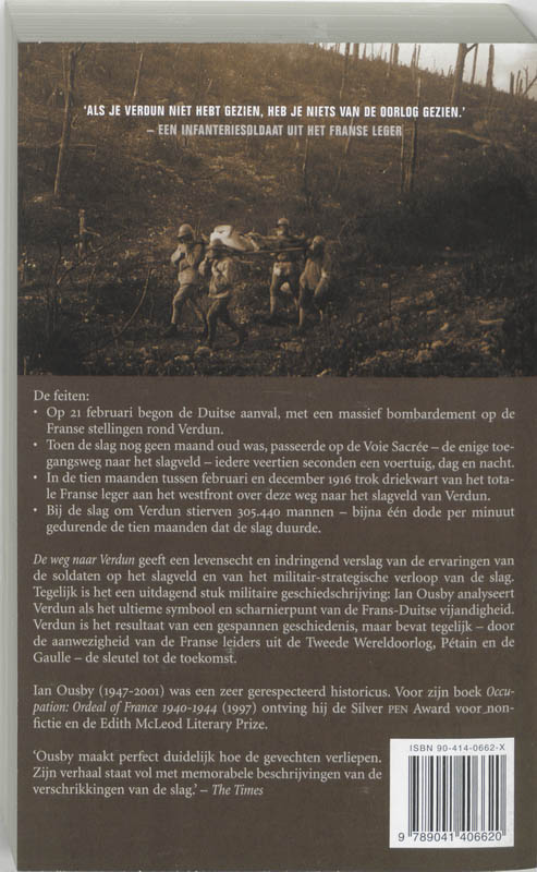 De weg naar Verdun De weg naar Verdun achterkant