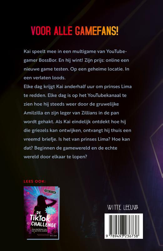 De game challenge achterkant
