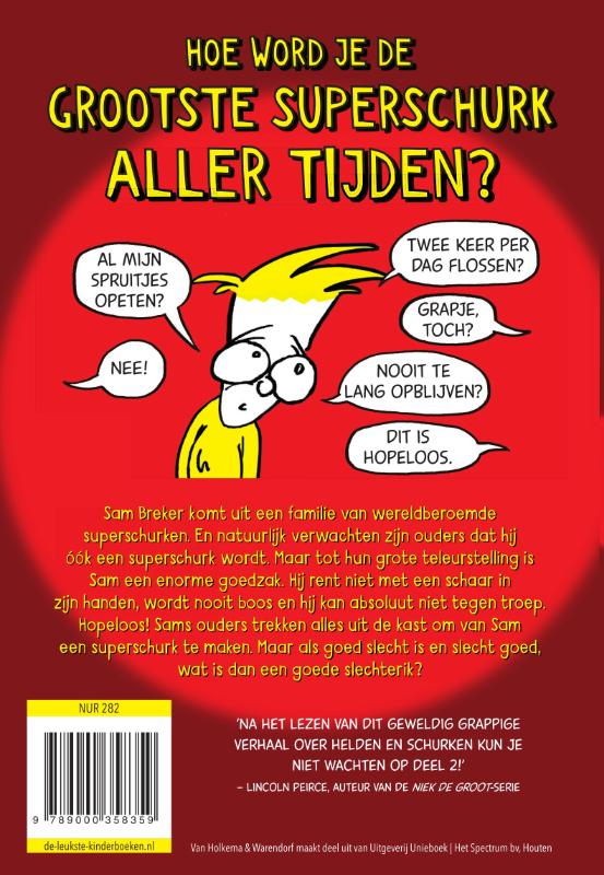 Sam Breker en het gevecht van de superschurken achterkant