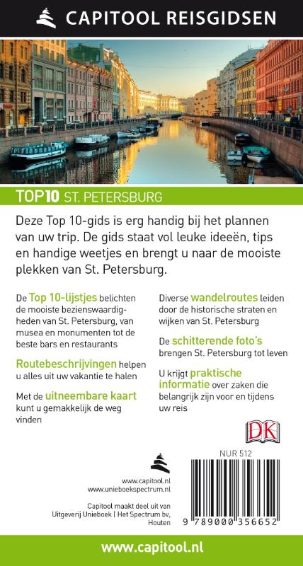 St. Petersburg / Capitool Reisgidsen Top 10 achterkant