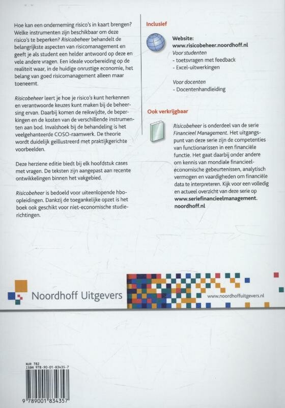 De financiele functie / Risicobeheer / Financieel management achterkant