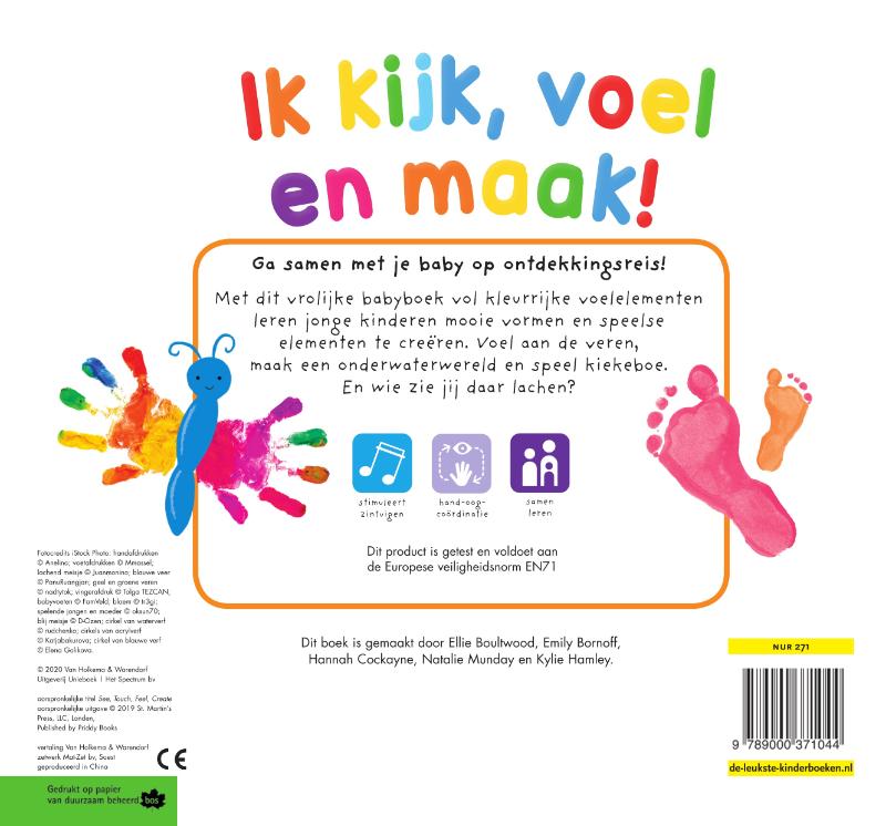 Ik kijk, voel en maak! achterkant