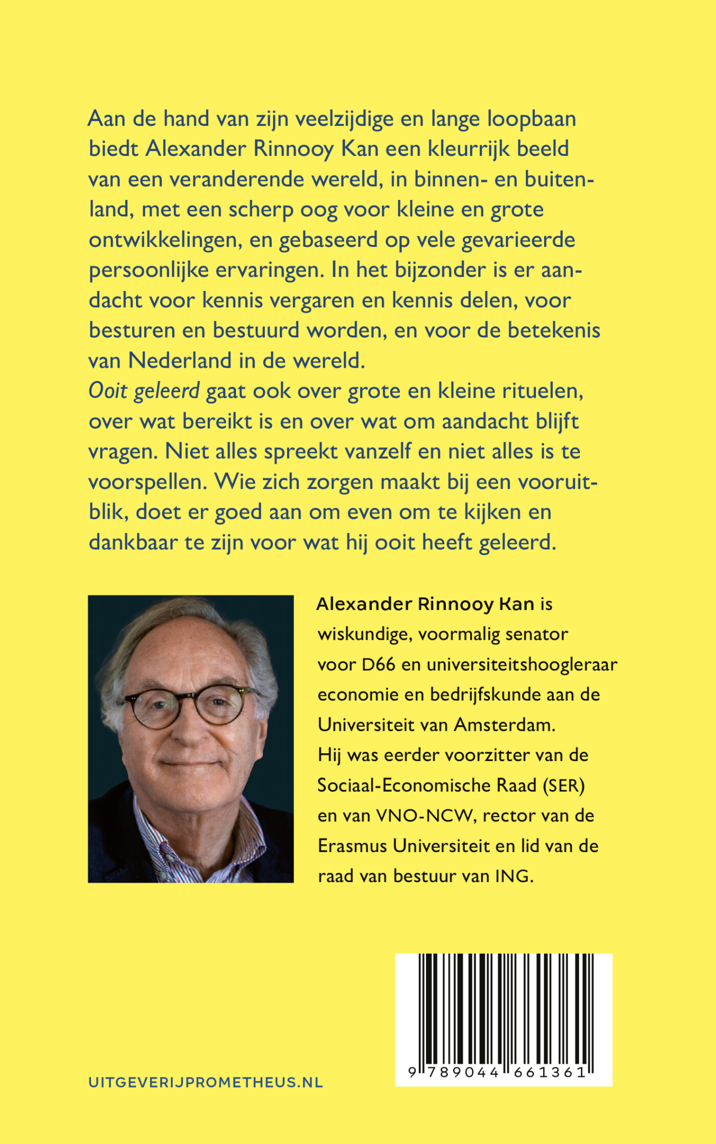 Ooit geleerd achterkant